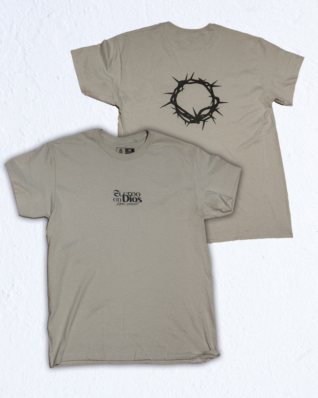 Camiseta Gris Sí, Creo en Dios